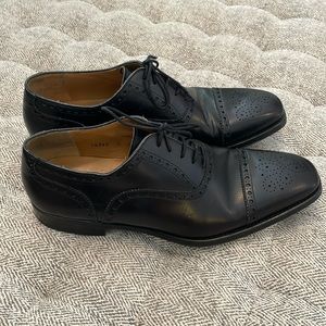 Classic Black Leather Men's Dress Shoes